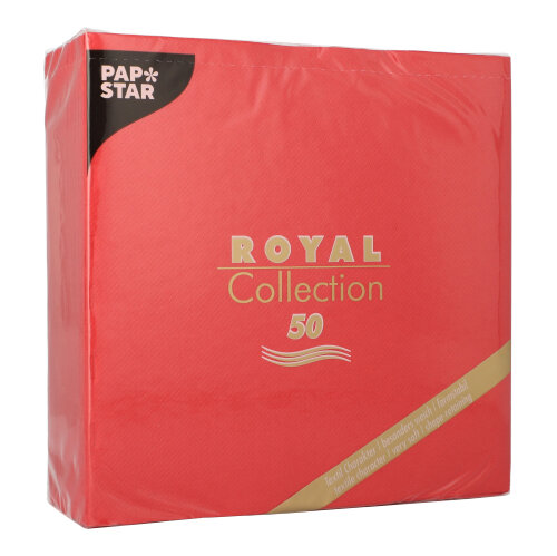 Servietten "ROYAL Collection" 1/4-Falz 40 cm x 40 cm rot
