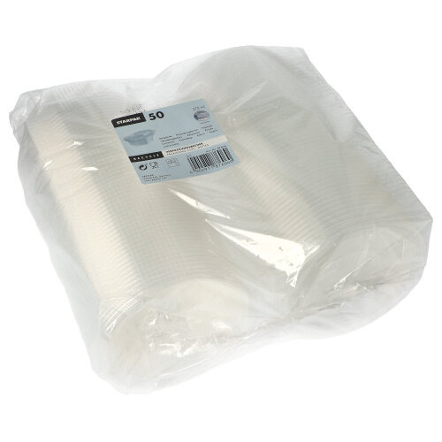 Verpackungsbecher mit Klappdeckeln, PP 8-eckig 375 ml 4,2 cm x 11 cm x 11 cm transparent