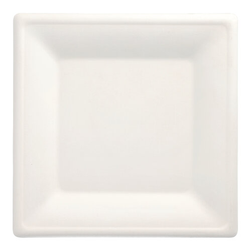 Teller, Zuckerrohr "pure" eckig 26 cm x 26 cm weiss