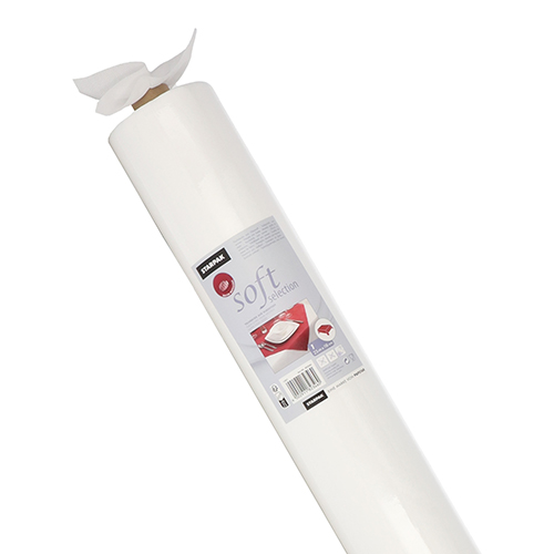 Tischdecke, stoffähnlich, Vlies "soft selection" 25 m x 1,18 m weiss
