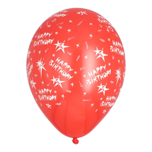 Luftballons Ø 29 cm farbig sortiert "Happy Birthday"