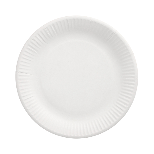 Teller, Pappe "pure" rund Ø 23 cm weiss