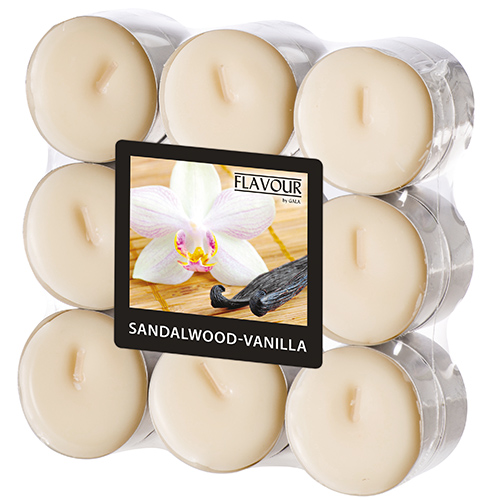"GALA" Duftlichte Ø 37,5 mm · 16,6 mm elfenbein - Sandalwood-Vanilla