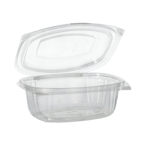 Feinkost- und Salatschalen mit Klappdeckeln, PLA "pure" 500 ml 6,4 cm x 16,1 cm x 13,2 cm