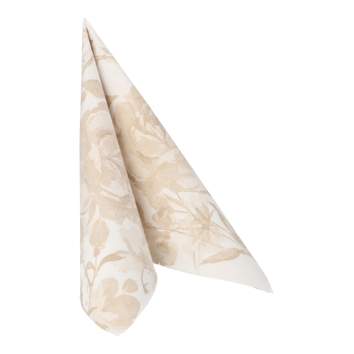 Servietten "ROYAL Collection" 1/4-Falz 40 cm x 40 cm sand "Rose"