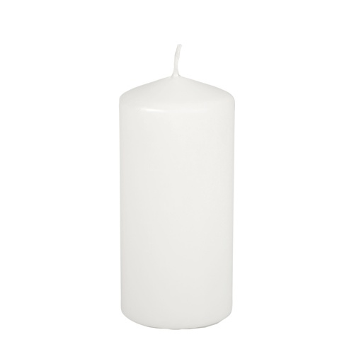 Stumpenkerze Ø 69 mm · 150 mm weiss