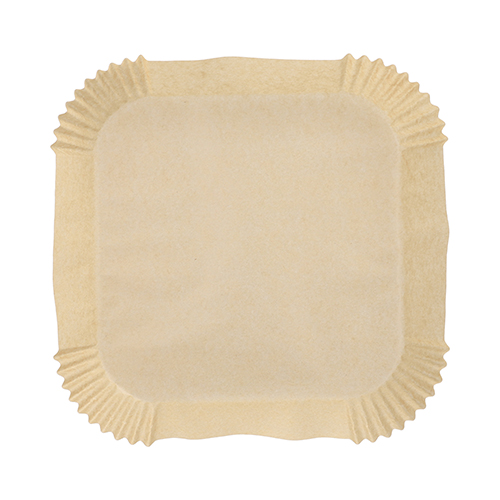 Backpapiere 20 cm x 20 cm x 4,5 cm braun für Heißluftfritteusen