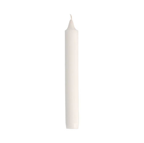 Haushaltskerzen mit Dornloch Ø 2,45 cm · 20 cm weiss