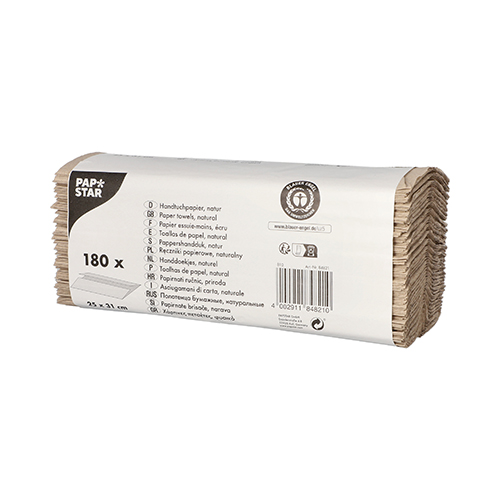 Blatt Handtuchpapier C-Falz 31 cm x 24,5 cm natur 1-lagig