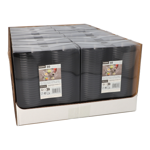 Fingerfood - Schalen, PS rund 65 ml Ø 7,2 cm · 3 cm schwarz