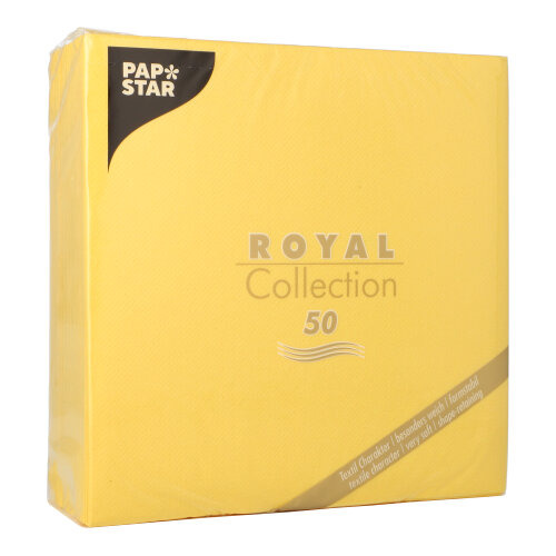 Servietten "ROYAL Collection" 1/4-Falz 40 cm x 40 cm gelb
