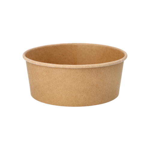 Salatschalen, Pappe rund 750 ml Ø 15 cm · 6 cm braun