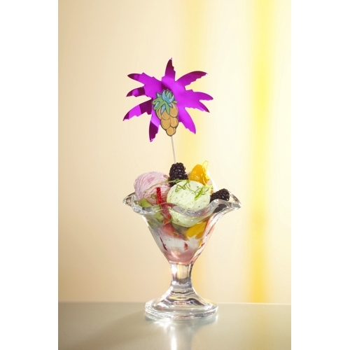 Deko-Picker 19,5 cm farbig sortiert "Palmblätter"