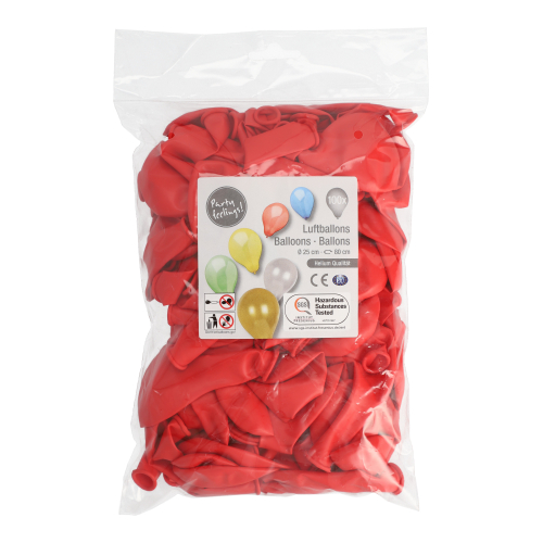 Luftballons Ø 25 cm rot
