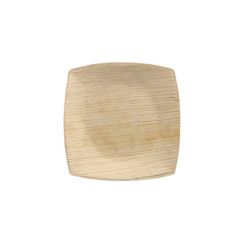 Teller, Palmblatt "pure" 10 cm x 10 cm natur "QUADRATO"