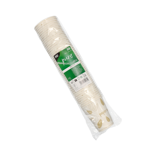 Trinkbecher, Pappe "pure" 0,2 l Ø 8 cm · 9,2 cm "ZERO"