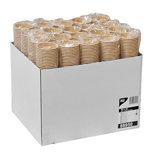 Trinkbecher, Pappe 0,2 l Ø 8 cm · 9,2 cm braun