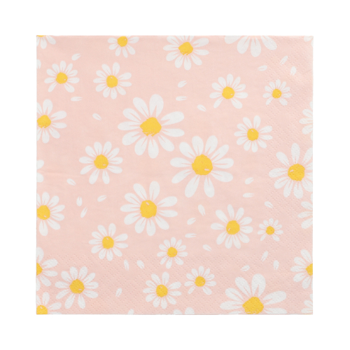 Servietten, 3-lagig 1/4-Falz 33 cm x 33 cm "Daisies"