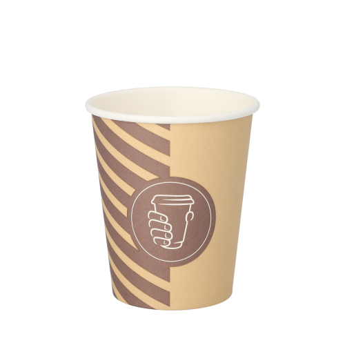 Trinkbecher, Pappe 0,2 l Ø 8 cm · 9,2 cm "Coffee Line"