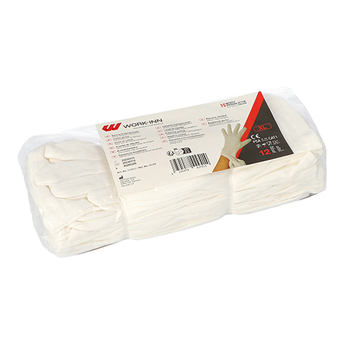 Paar "WORK-INN/-PS" Baumwollhandschuhe weiss Größe: XL