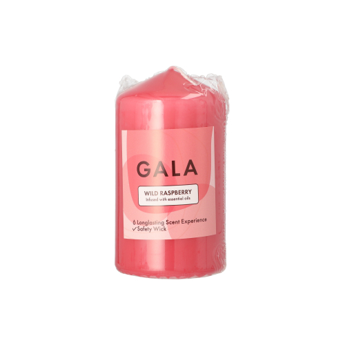 "GALA" Duft-Stumpenkerze Ø 58 mm · 110 mm weinrot - Wild Raspberry