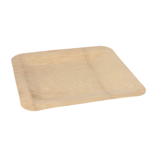 Teller, Bambus "pure" eckig 1,5 cm x 25,5 cm x 25,5 cm