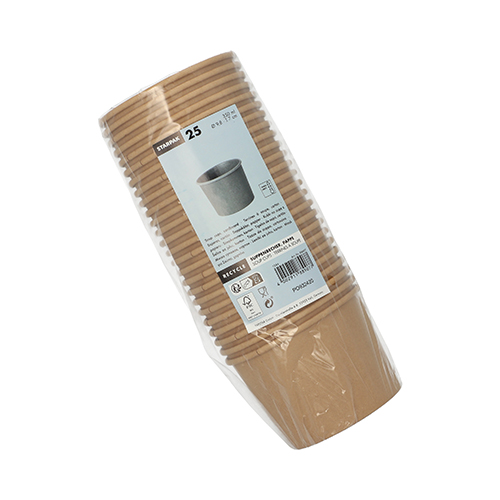 Suppenbecher, Pappe 350 ml Ø 9,8 cm · 7 cm braun