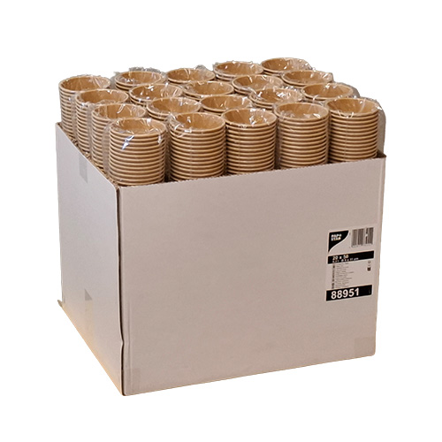 Trinkbecher, Pappe 0,3 l Ø 9 cm · 11 cm braun