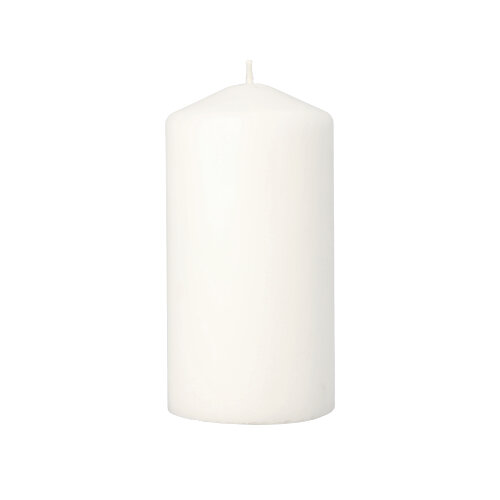 Stumpenkerze Ø 80 mm · 150 mm weiss