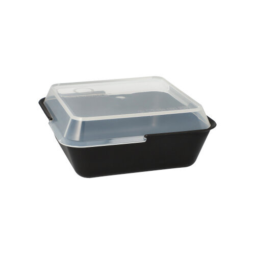 "Circulware" Mehrweg-Schalen Mix & Match eckig 4,7 cm x 15,6 cm x 15,6 cm schwarz