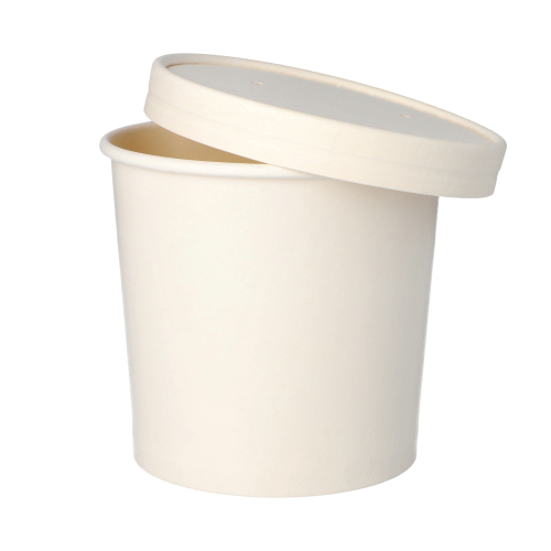 Suppenbecher, Pappe "To Go" 770 ml Ø 11,8 cm · 10,5 cm weiss