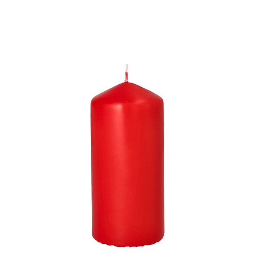 Stumpenkerze Ø 60 mm · 130 mm rot