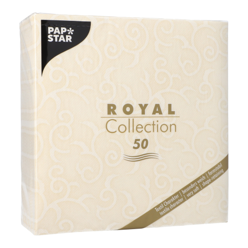 Servietten "ROYAL Collection" 1/4-Falz 40 cm x 40 cm champagner "Casali"