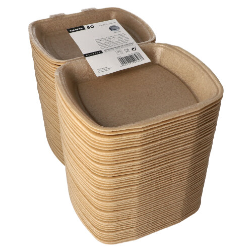 Menüboxen mit Klappdeckel, XPP ungeteilt 7 cm x 20,5 cm x 24 cm beige