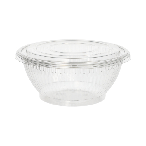 Deckel für Salatschalen, R-PET rund Ø 18 cm · 1,5 cm klar