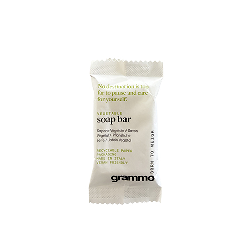 Seifen pflanzlich "grammo" eckig 8 mm x 52 mm x 33 mm im Flow Pack 11gr.