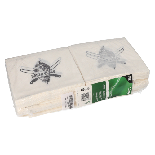 Döner-Kebab-Tüten, Pergament-Ersatz 16 cm x 16 cm weiss fettdicht