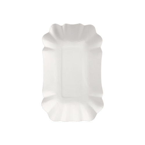 Schalen, Pappe "pure" eckig 9 cm x 14 cm x 3 cm weiss