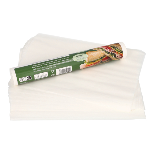 Blatt Butterbrotpapier 25 cm x 30 cm weiss