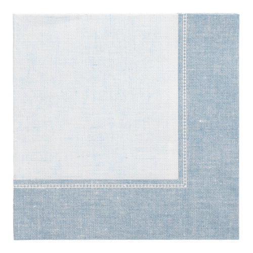 Servietten "ROYAL Collection" 1/4-Falz 40 cm x 40 cm arktikblau "Linum"