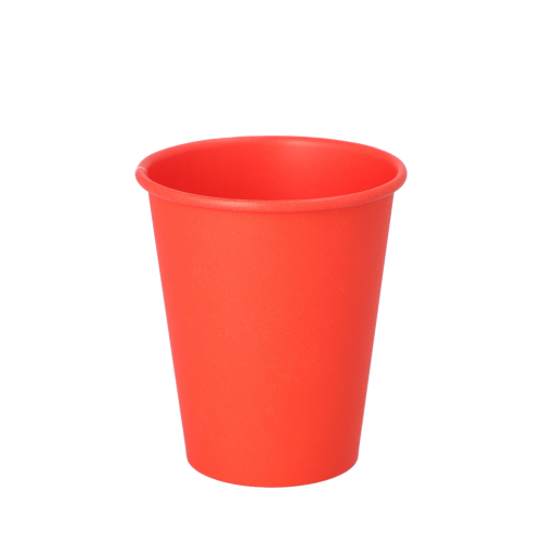 Trinkbecher, Pappe "To Go" 0,2 l Ø 8 cm · 9,2 cm rot