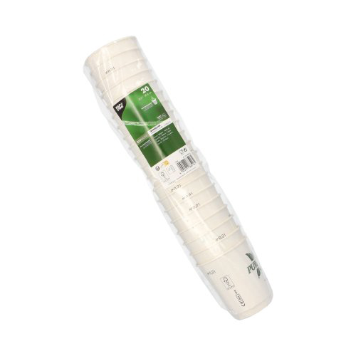 Trinkbecher, Pappe 0,2 l Ø 8 cm · 9 cm weiss "Pure Joy" doppelwandig
