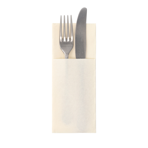 Servietten "ROYAL Collection" 40 cm x 30 cm champagner mit Besteckfalz