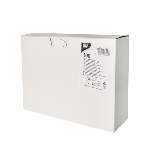 Bestecktaschen, Airlaid 40 cm x 48 cm weiss mit Besteckfalz