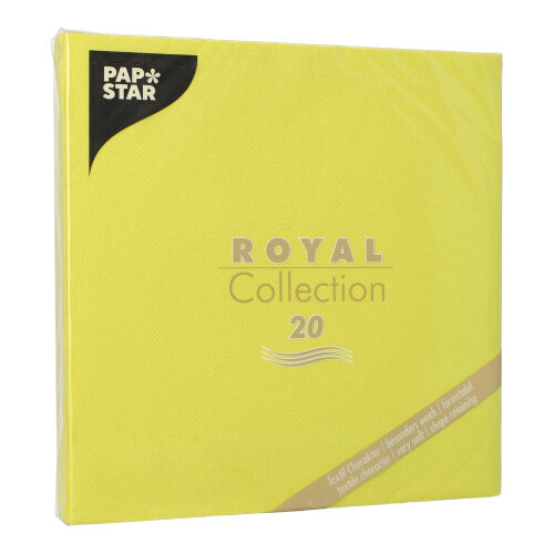 Servietten "ROYAL Collection" 1/4-Falz 40 cm x 40 cm limonengrün