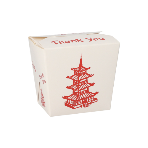 Snackboxen "ASIA" eckig 470 ml 8,5 cm x 7,5 cm x 5,5 cm "Temple"
