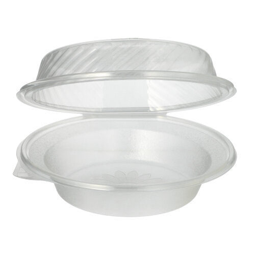 Feinkost- und Salatschalen mit Klappdeckel PP rund 950 ml 8,7 cm x 22 cm x 21,5 cm