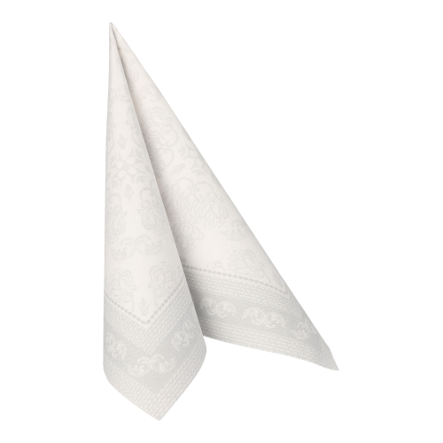 Servietten "ROYAL Collection" 1/4-Falz 40 cm x 40 cm weiss "Arabesque"