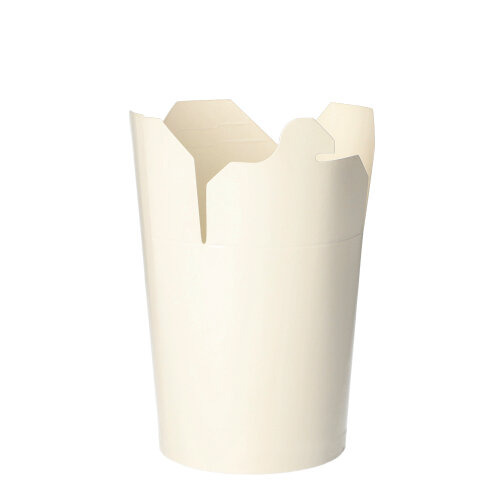 Snackboxen "ASIA" rund 550 ml 10 cm x 8,5 cm x 7,5 cm weiss