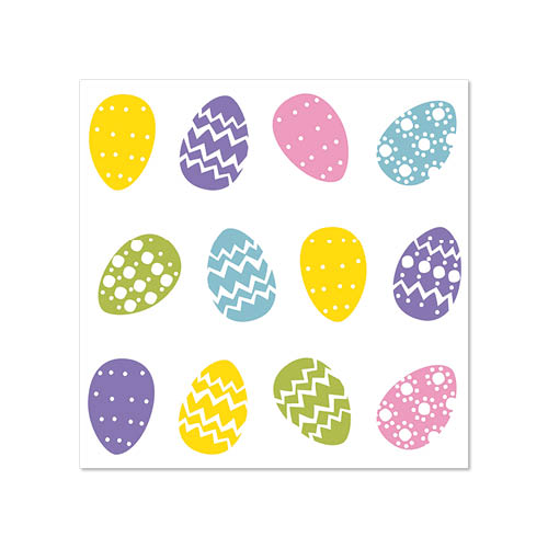 Servietten, 3-lagig 1/4-Falz 25 cm x 25 cm "Coloured Eggs"